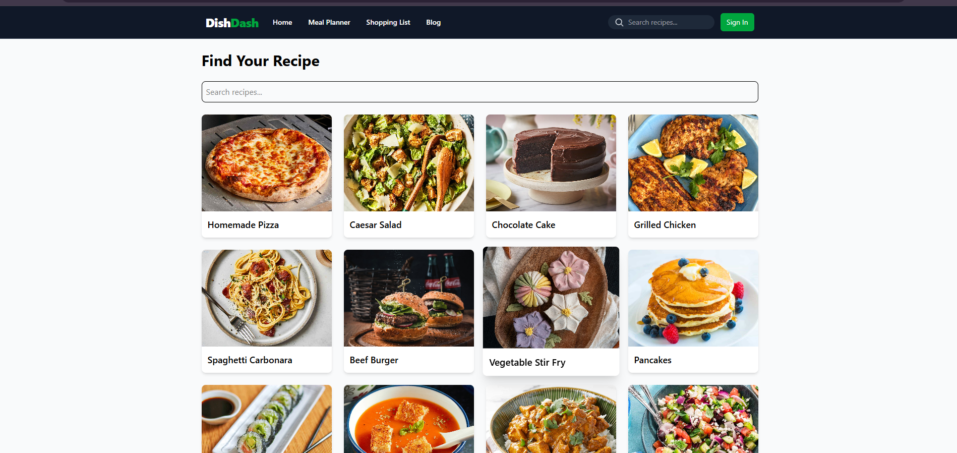 DishDash Recipe App